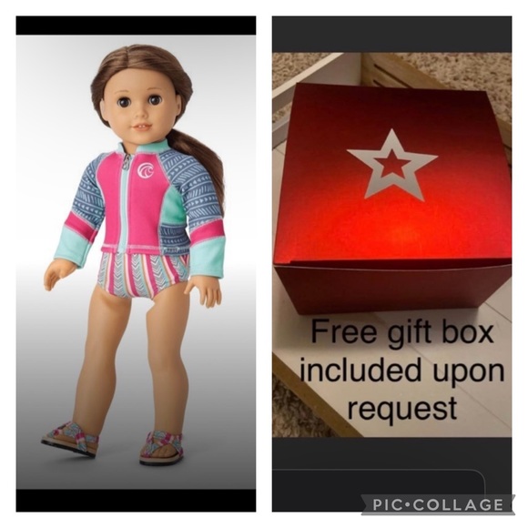 American Girl Joss's Surf and Swim Set - Picture 1 of 6